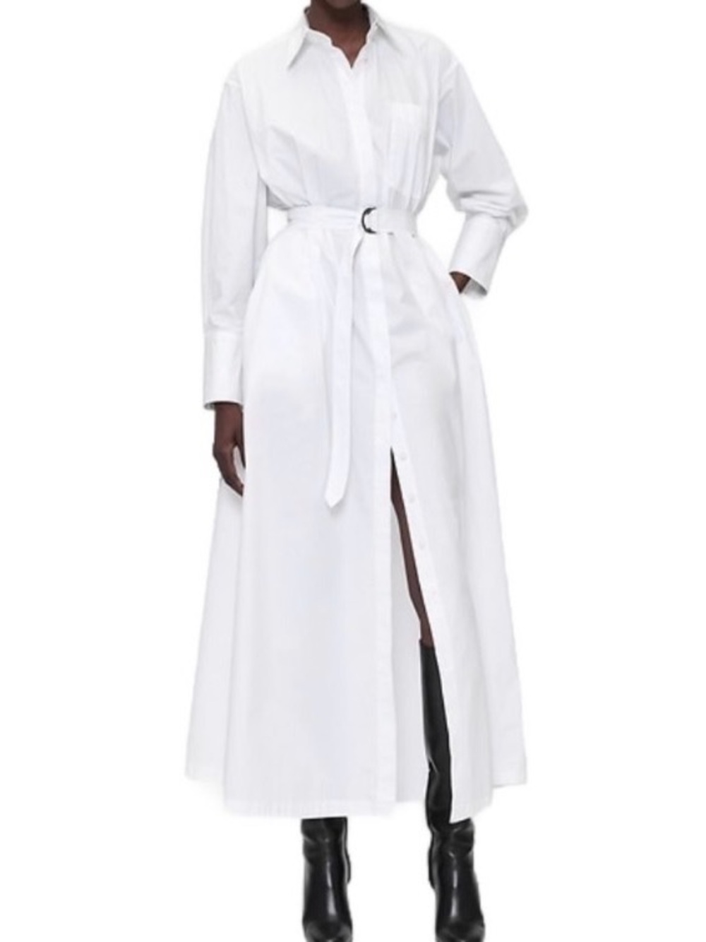 GAP Studio Max Shirt Dress Optic White XL NWT $178